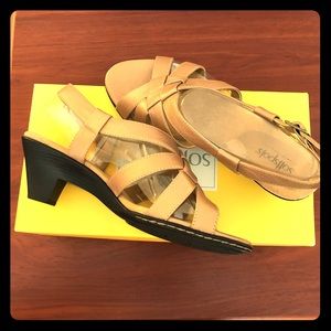 NIB Softspots Elisa Sandal in Almond